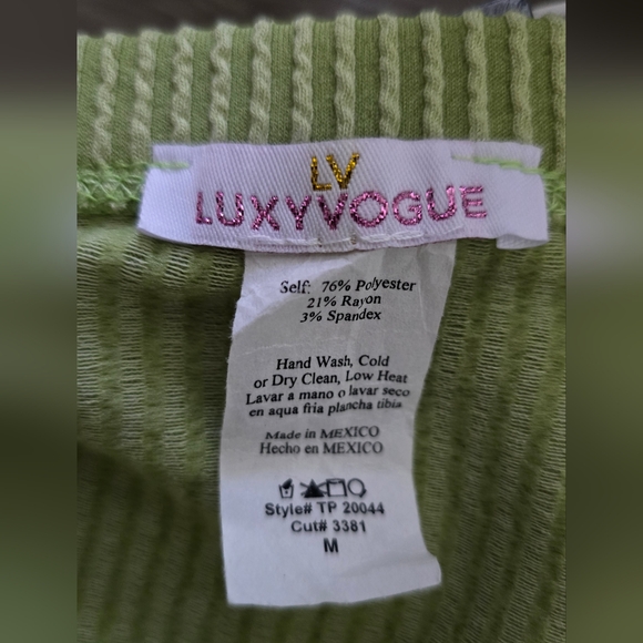 Two piece, ribbed strapless pant set - Picture 9 of 9